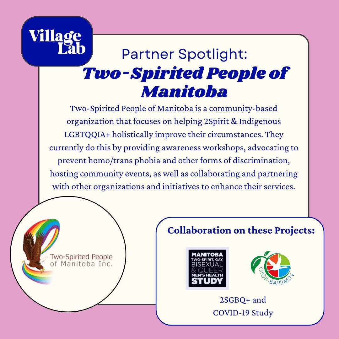 🌟 Partner Spotlight 🌟

Two-Spirited People of Manitoba is a community-based organization that focuses on helping 2Spirit &amp; Indigenous LGBTQQIA+ holistically improve their circumstances. They currently do this by providing awareness workshops, a