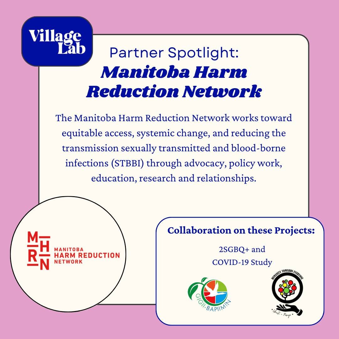 🌟 Partner Spotlight 🌟

The Manitoba Harm Reduction Network works toward equitable access, systemic change, and reducing the transmission sexually transmitted and blood-borne infections (STBBI) through advocacy, policy work, education, research and 