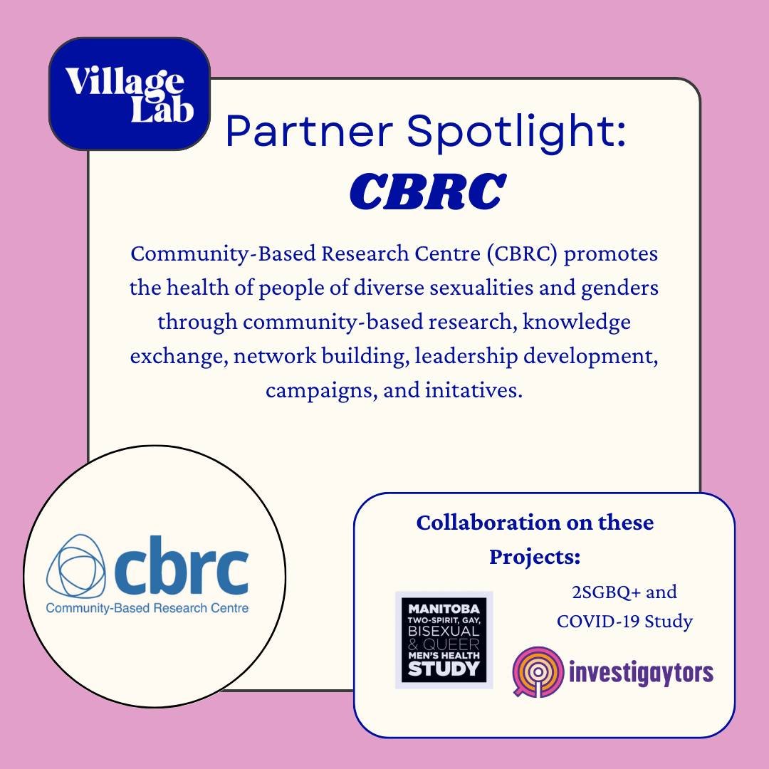 🌟 Partner Spotlight 🌟

Community-Based Research Centre (CBRC) promotes the health of people of diverse sexualities and genders through community-based research, knowledge exchange, network building, leadership development, campaigns, and initatives