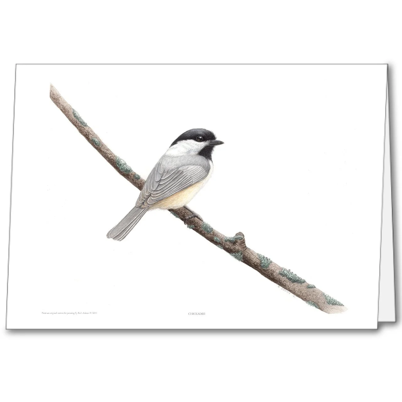 Chickadee notecard