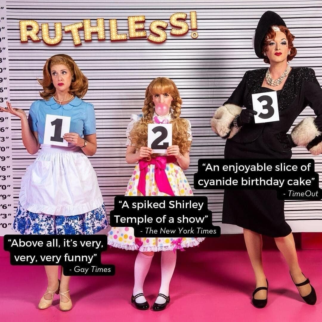 🎀 It&rsquo;s opening night of RUTHLESS! Come laugh with this insanely funny cast for 2 hours straight! DM me for a discount code. It&rsquo;s not everyday I get to play an 8 year old sociopath!

🎀 If you&rsquo;re coming please don&rsquo;t tell me wh