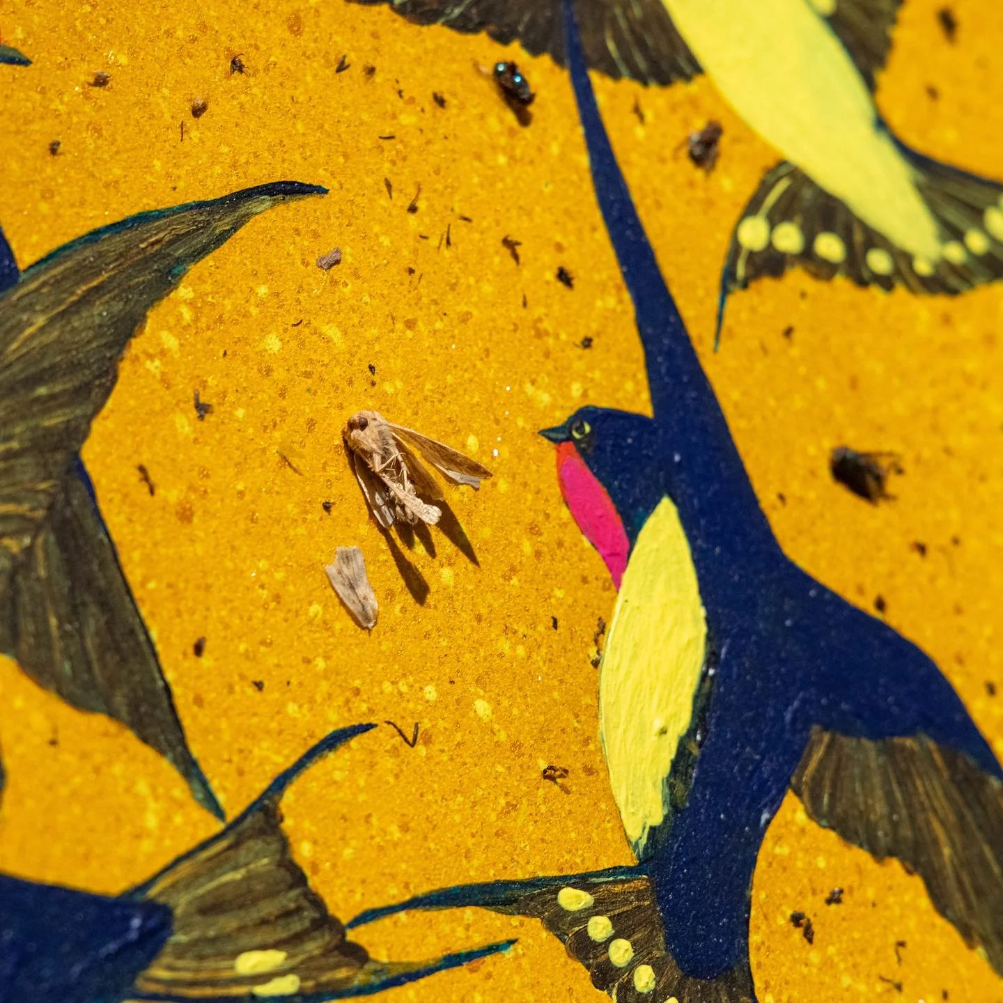 都市發展急速，城市與自然界線彼此重疊，人與動物、城市的關係複雜交錯。城市向以「人」為中心，其他物種被視為附屬品甚或外來者，只能在罅隙或被准許的情況下生存。身處都市迷宮的物種，隱沒於城市一隅，在我們的都市物語中一直擔當配角。

與此同時，人與自然的關係是流動的，能因應生存需要而作出妥協、適應和轉變，因此兩者的關係並不一定是二元對立。而物種的身影作為一種符號，除反映人的欲望外，更是一種寓言，是理解城市的的入口和載體，連結城市中發生和出現過的人與事，包括各種變遷帶來的焦慮與失落。 

Amidst t