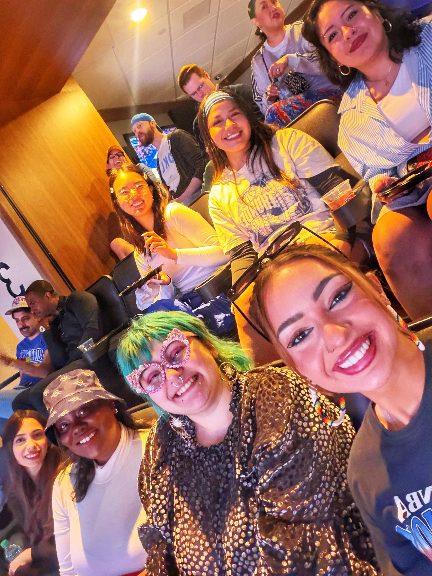 Honored to attend last night&rsquo;s @okcthunder game with the @artscouncilokc team and Fresh Paint muralists✨

Being selected as a mentor for the Fresh Paint Mural Competition reminds me why I do the work that I do. 

Through People by People, I&rsq