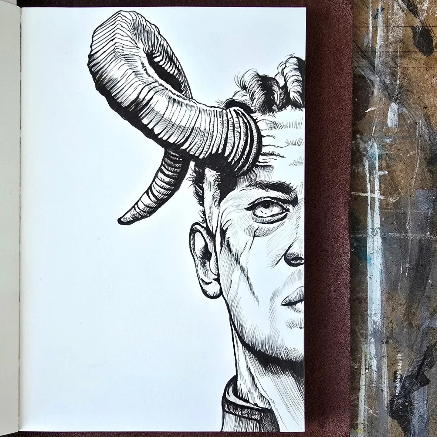 Inktober day 18: Deal
Not my standard ink drawing this time. Starting today, I am on vacation, so I have to put those drawings on hold. I didn't want to travel with that many art supplies (although I've brought a lot anyway). 
Today, I drew Will from