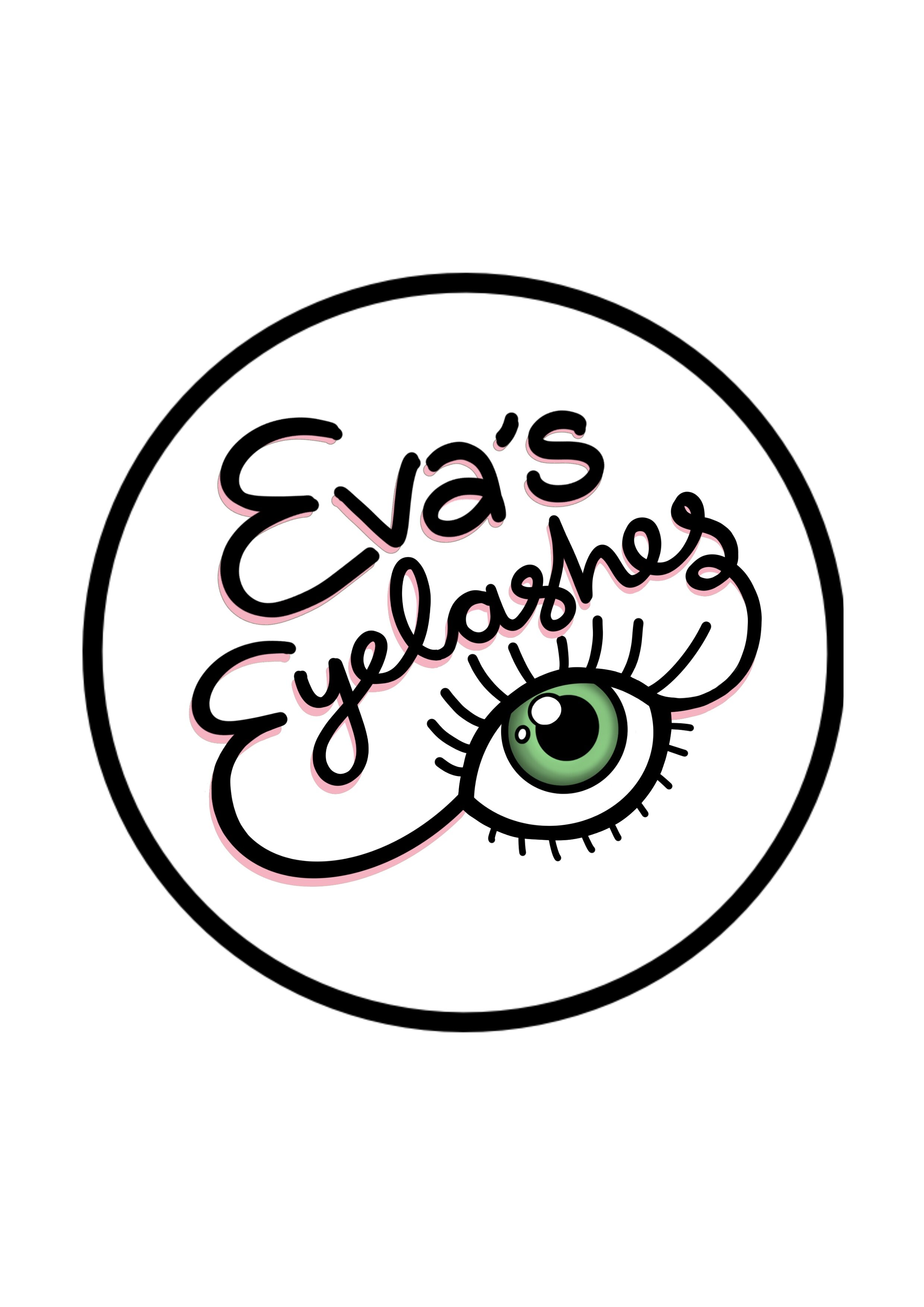 Logo Design for 'Eva's Eyelashes' - my own beauty business that I set up alongside my studies at university.