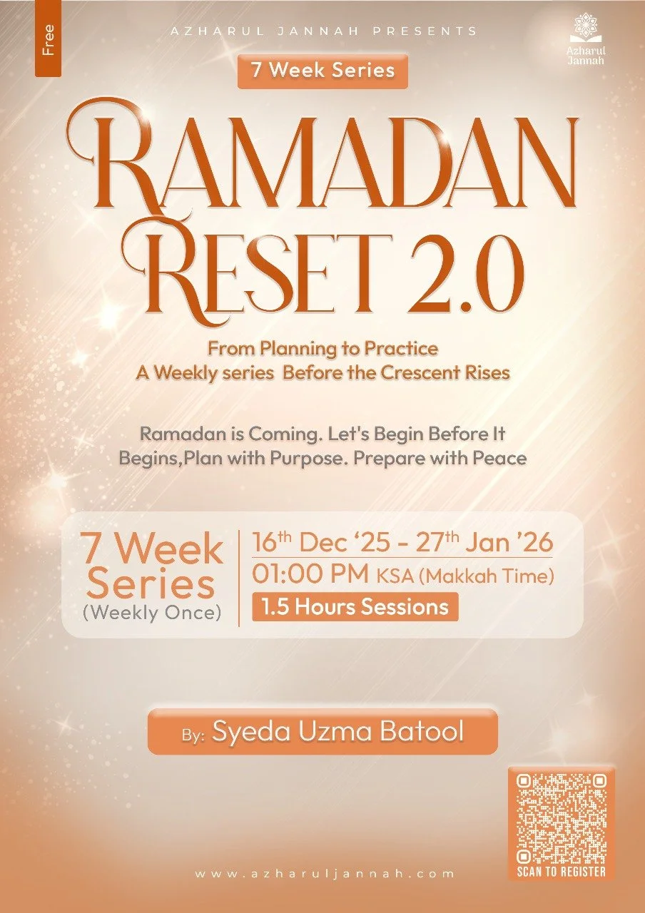 Ramadan Reset -Pre Ramadan Prep
