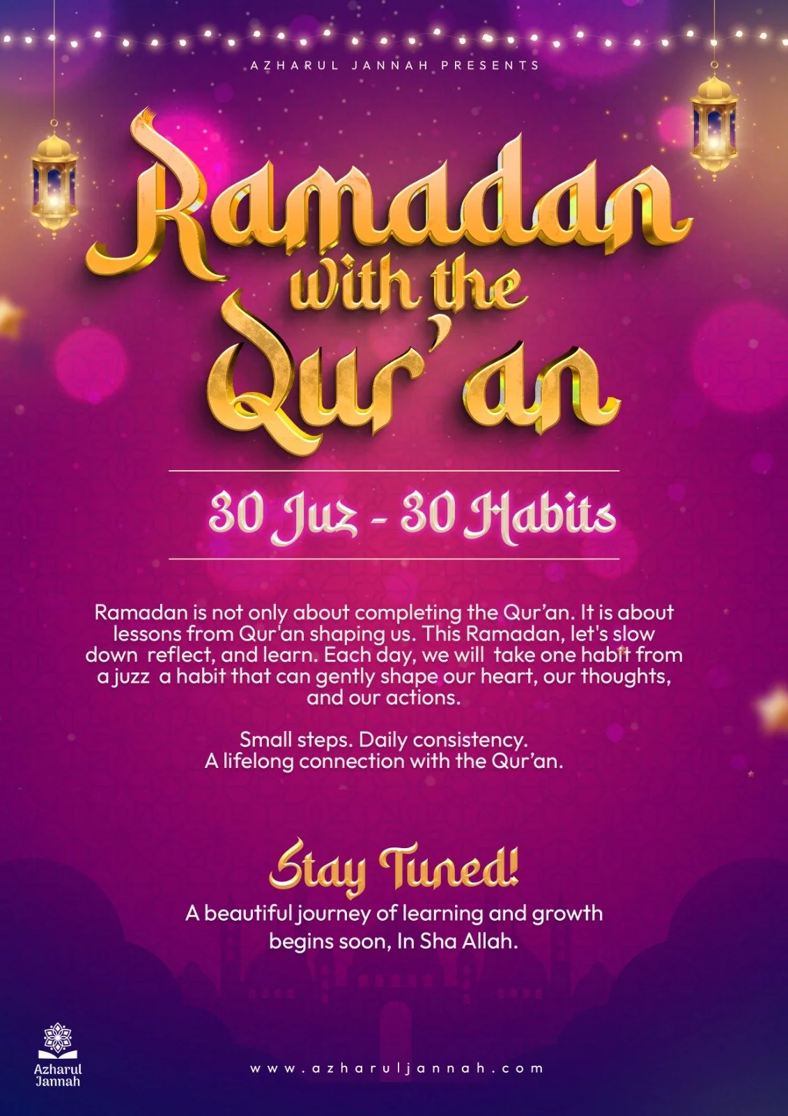 Ramadan with the Qur’an-30 Juz • 30 Habits