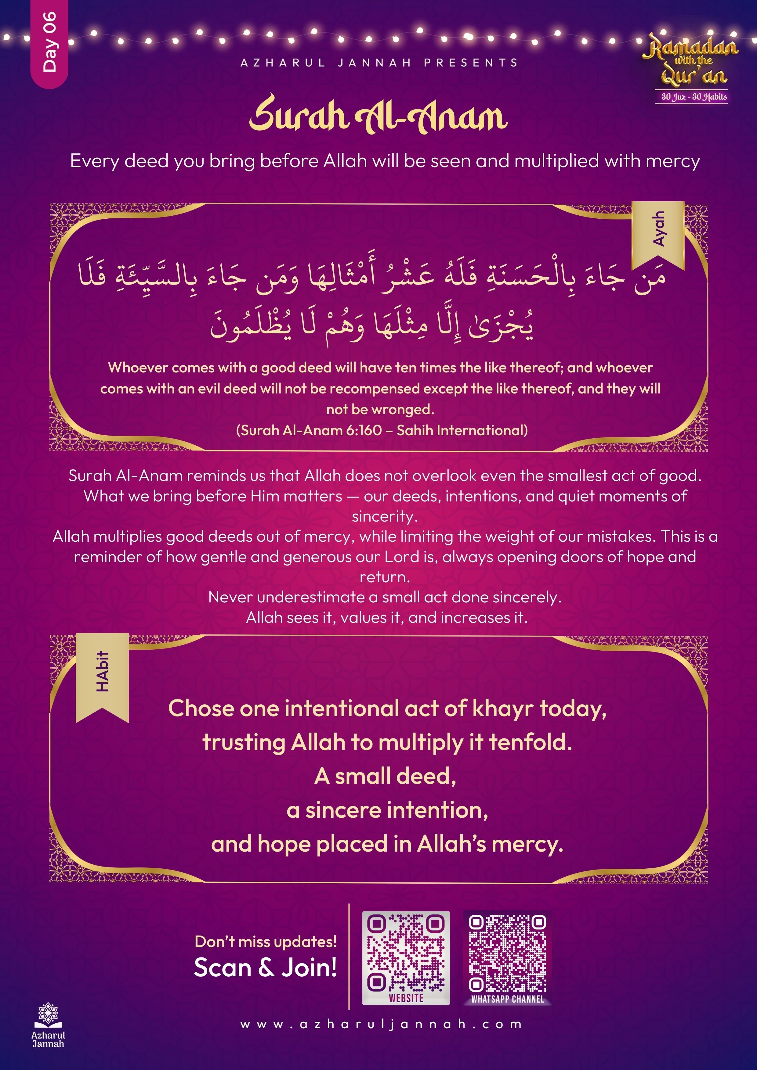 Day 6: 30 Juzz, 30 Habits