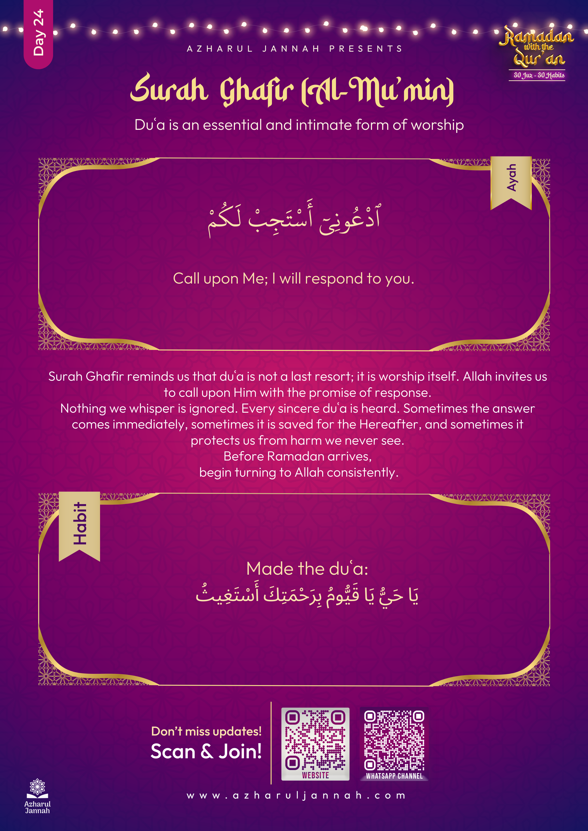 Day 24: 30 Juzz, 30 Habits