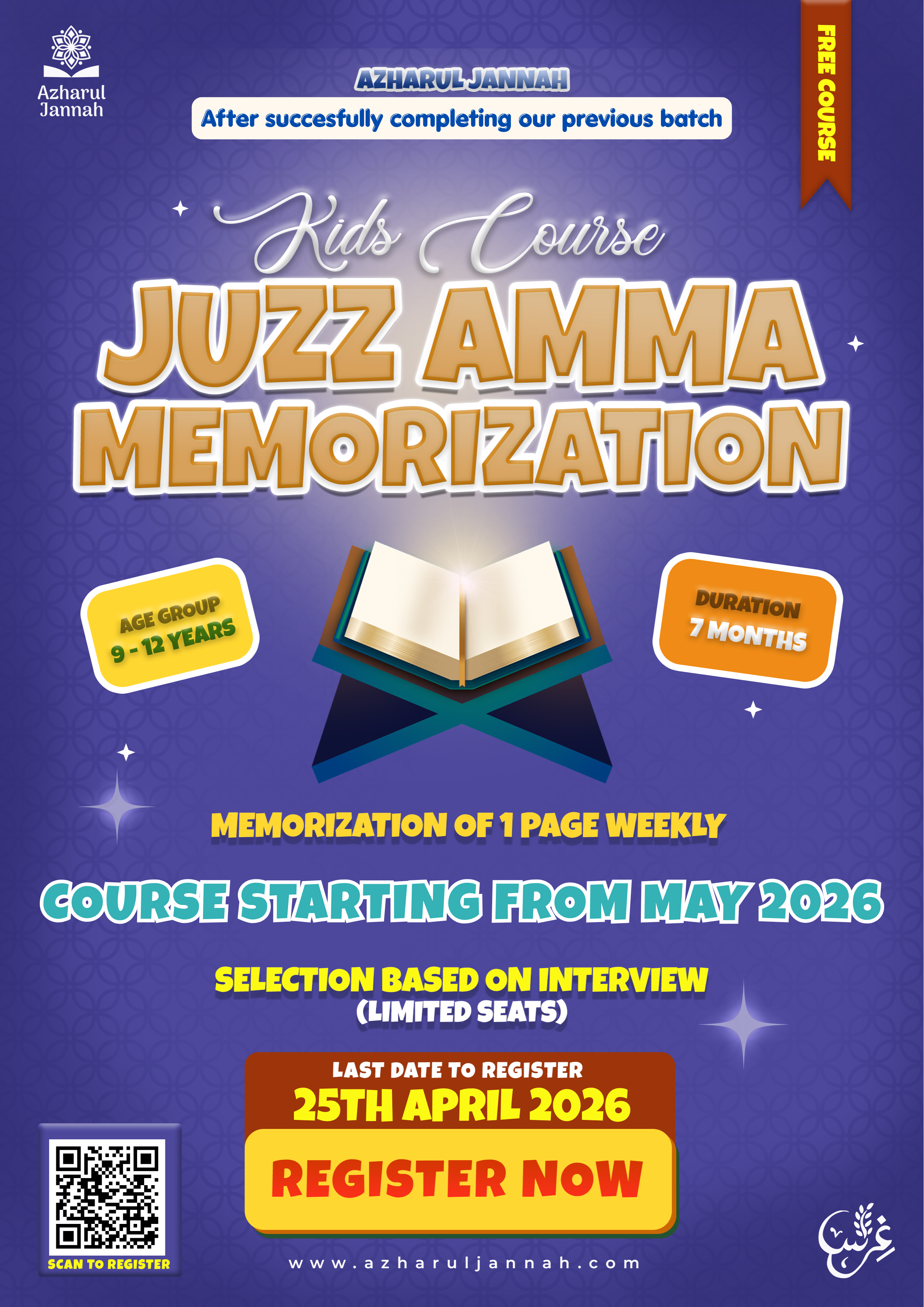  Juzz Amma Memorization Program for Kids