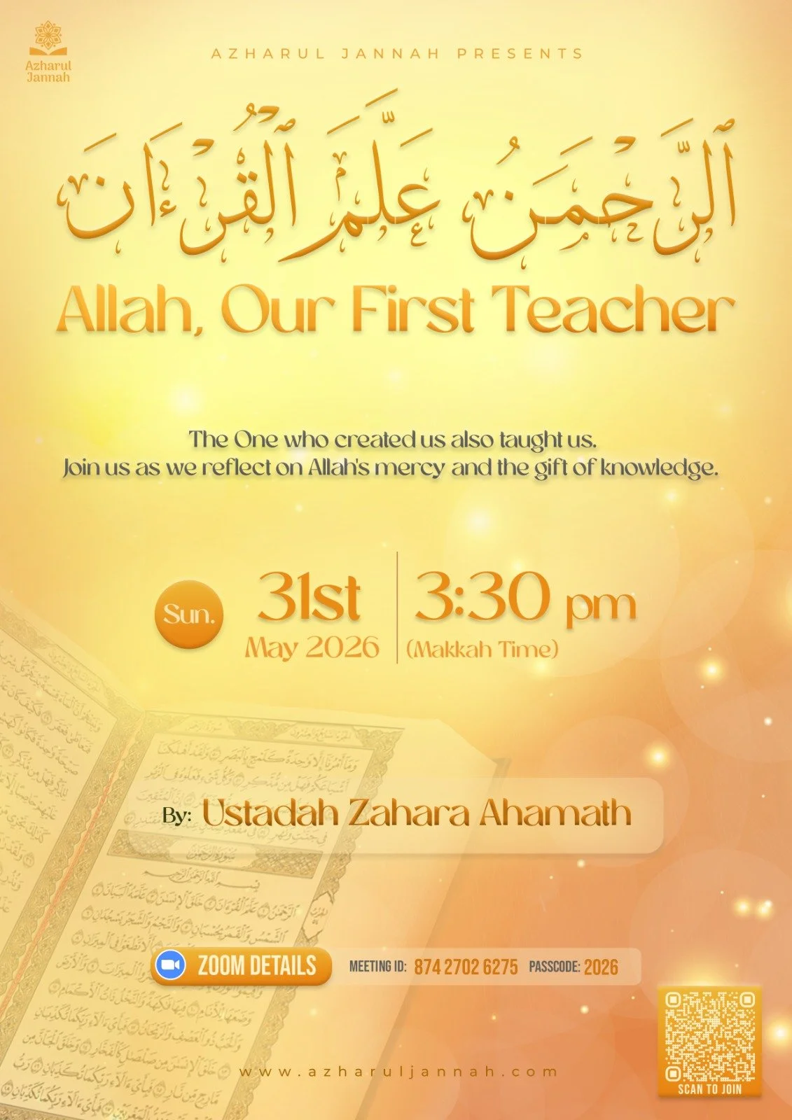 Allah, Our First Teacher