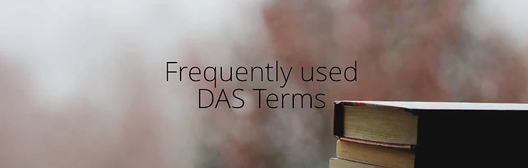 Frequently used DAS terminologies at this site