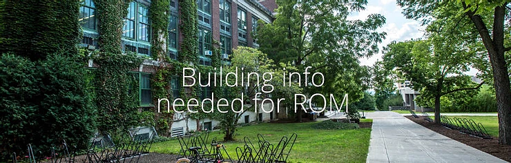 Building information you need to provide for ROM bid