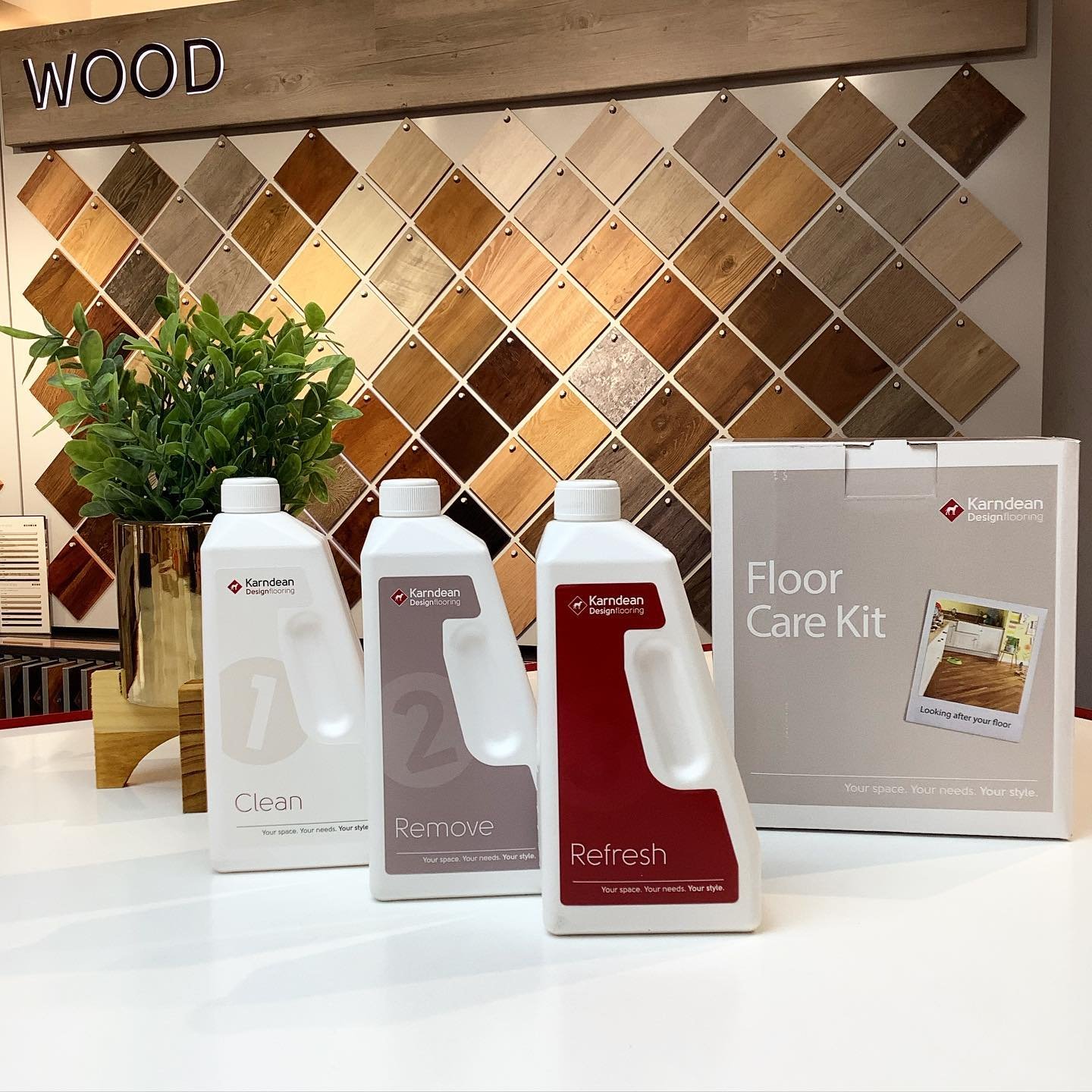 In addition to being easy to look after, Karndean is also very durable! Your floor can look as good as the day it was installed with a few simple steps!

If you&rsquo;re in need of a top up, these are available to purchase from our Inspire Showroom!
