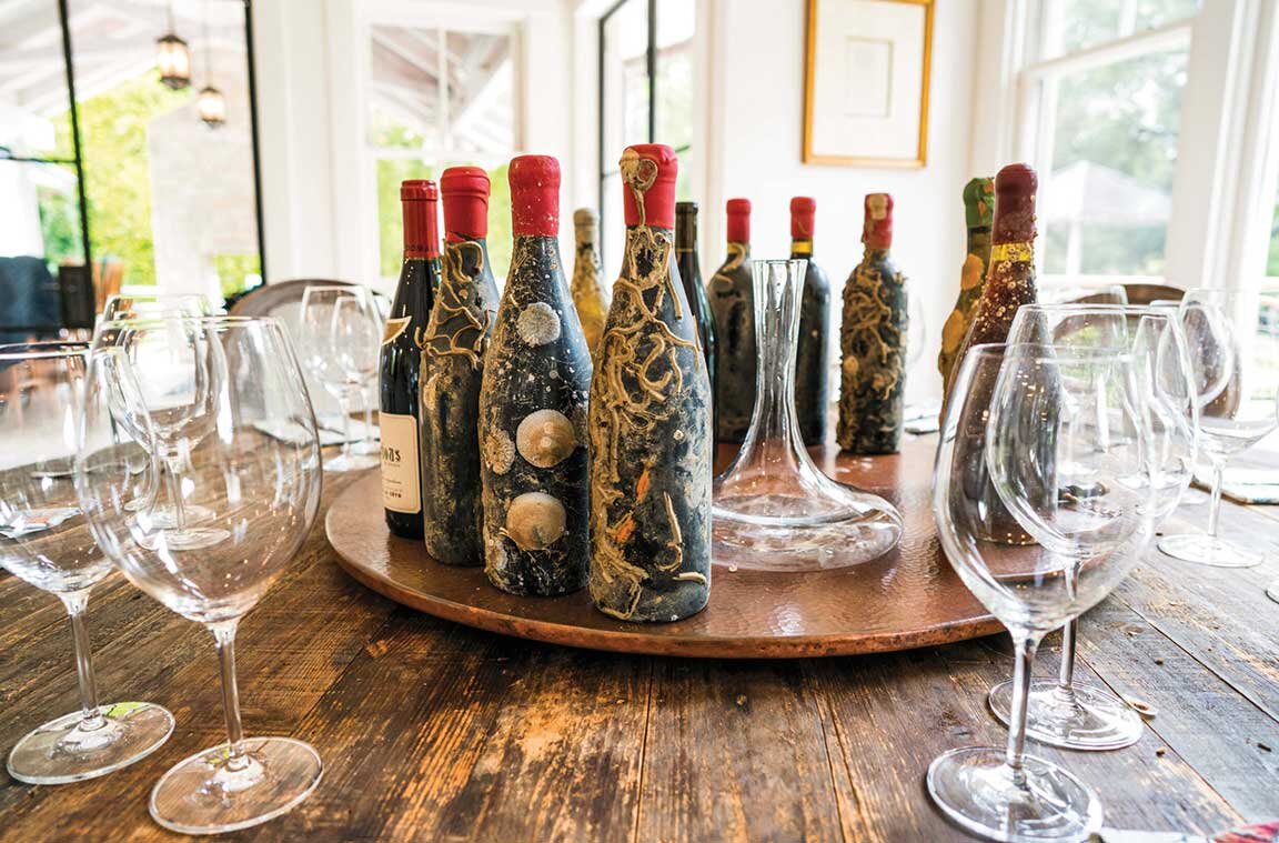 Each bottle is a one of a kind masterpiece aged to perfection by the ocean