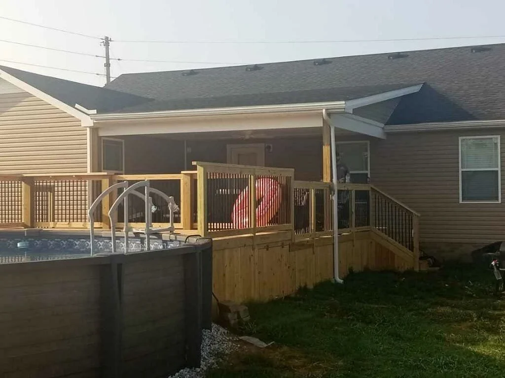 Large quality pool deck