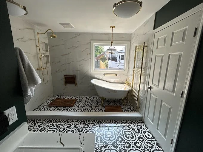 Luxury, old and modern full bathroom remodel