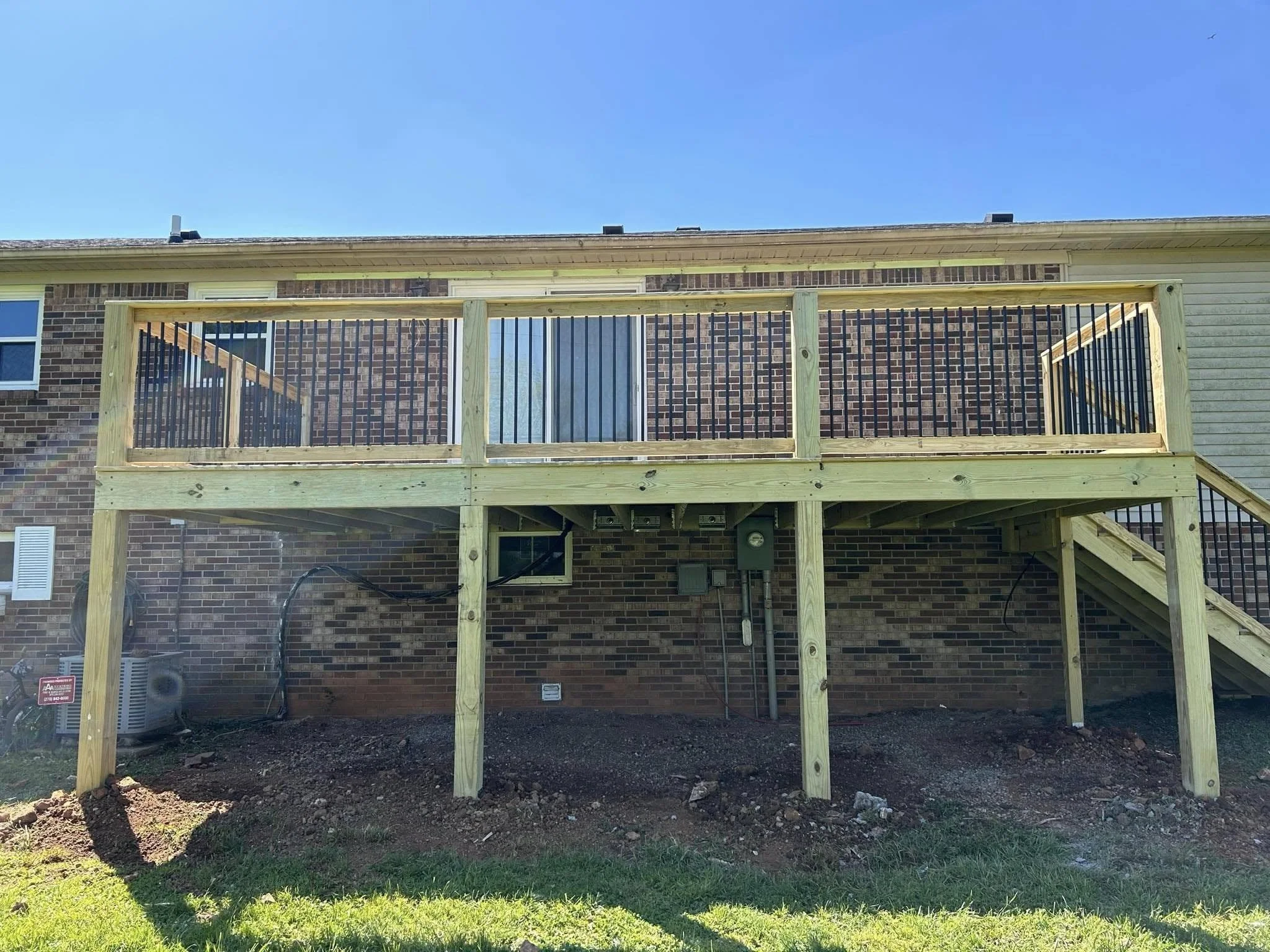 Quality deck build second story