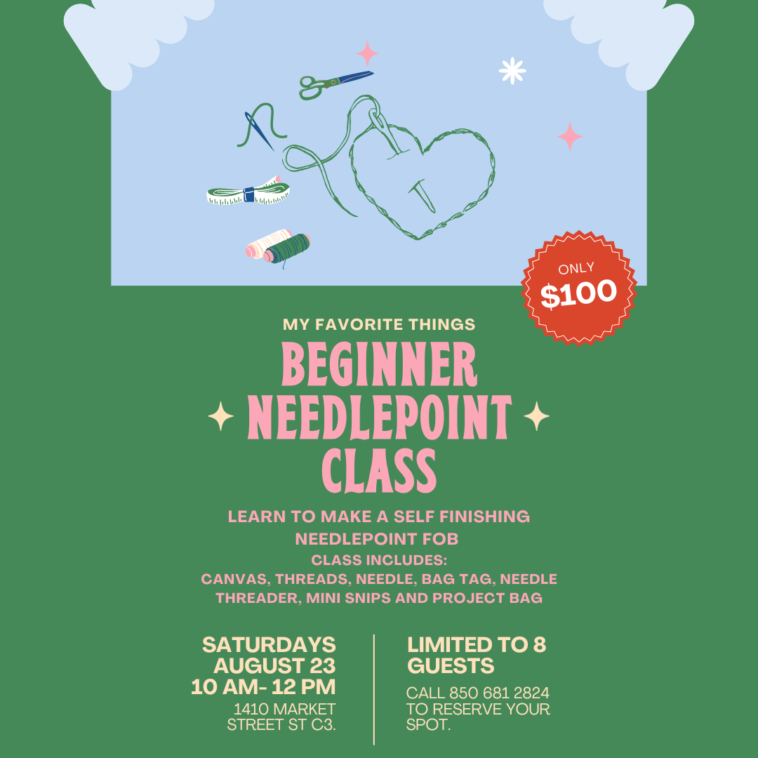 Beginner Needlepoint Class at My Favorite Things