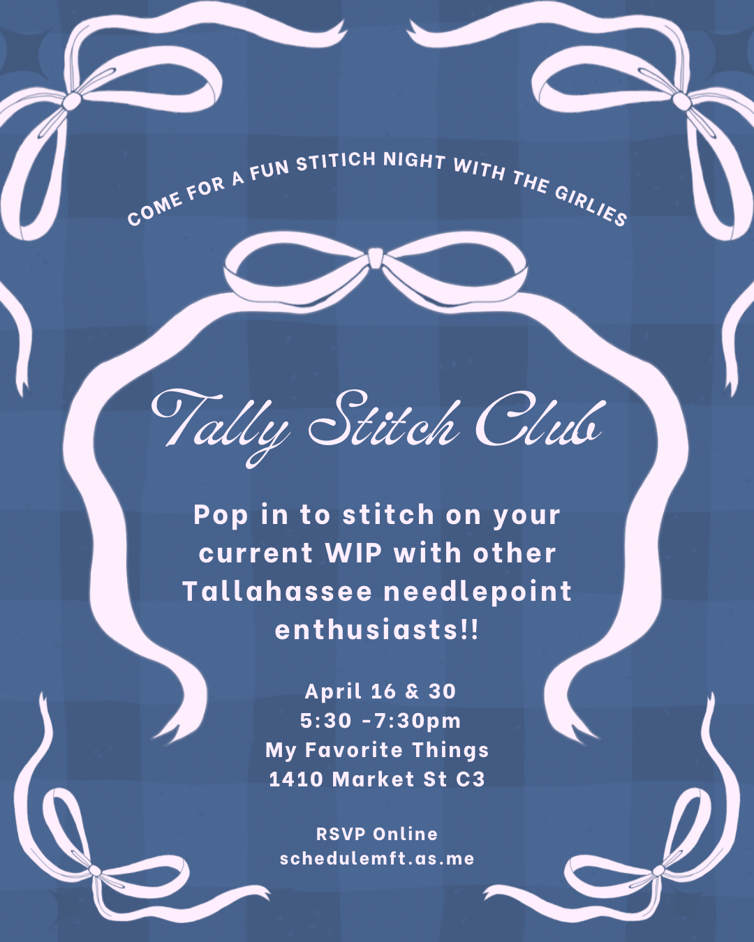 Tally Stitch Night at My Favorite Things 