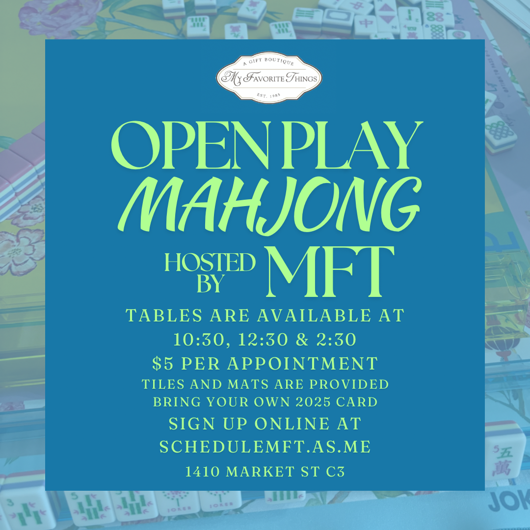 Open Play Mahjong at My Favorite Things 