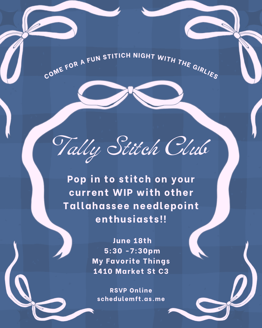 Tally Stitch Night at My Favorite Things 