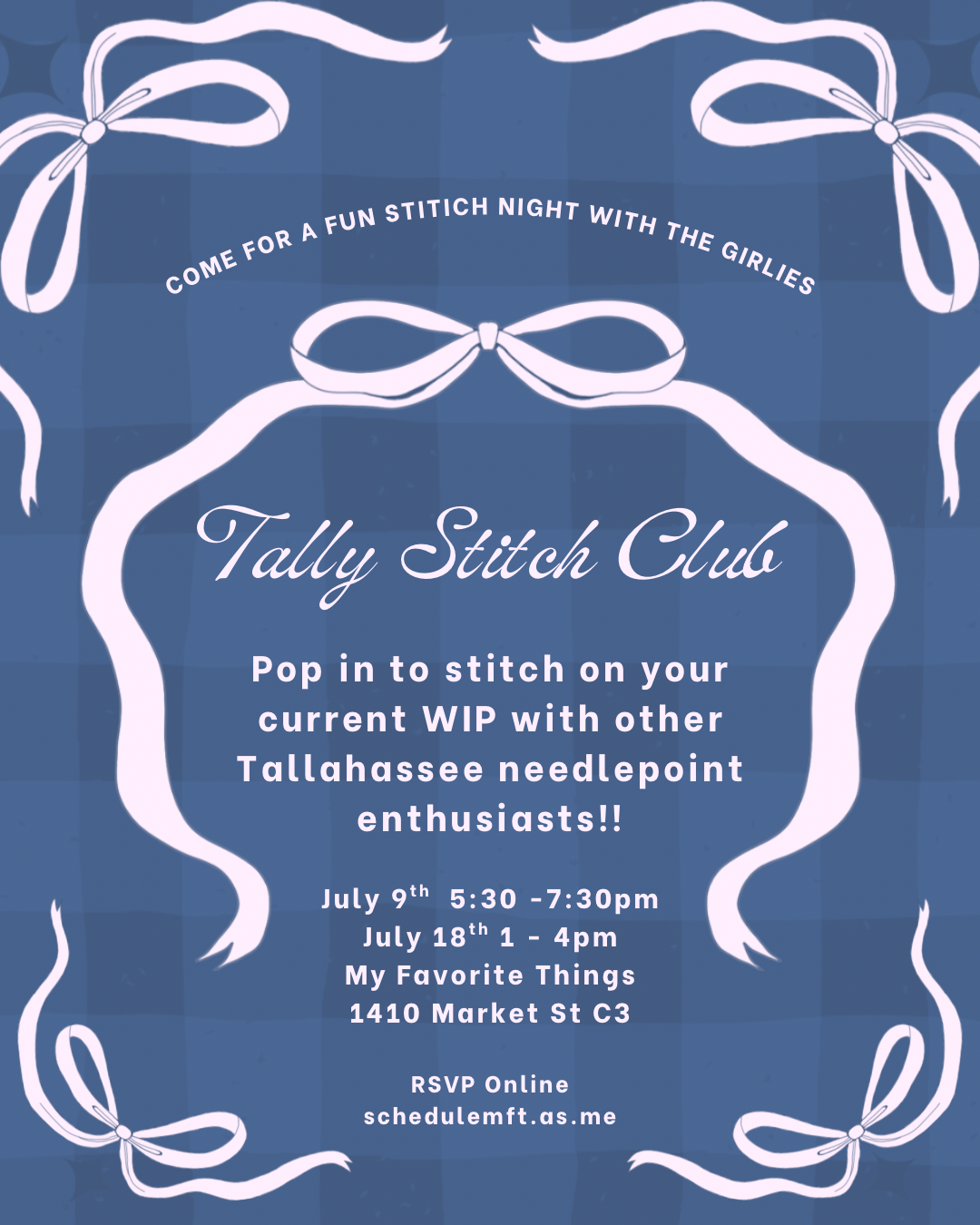 Tally Stitch Night at My Favorite Things 