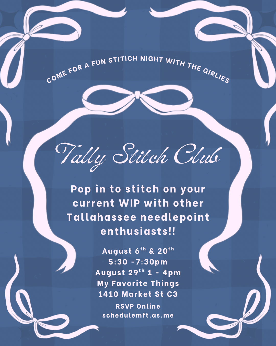 Tally Stitch Night at My Favorite Things 