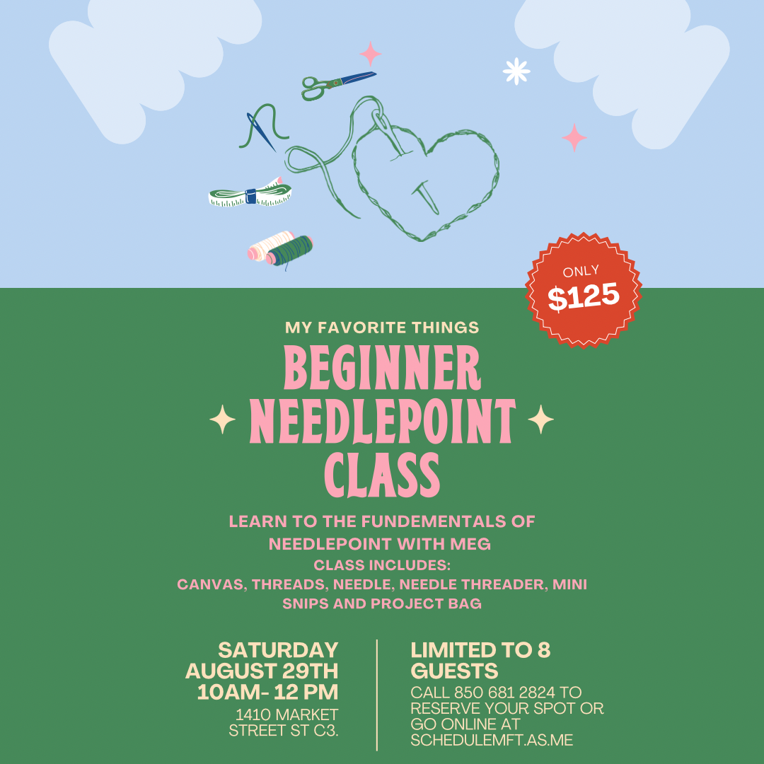 Beginner Needlepoint Class!