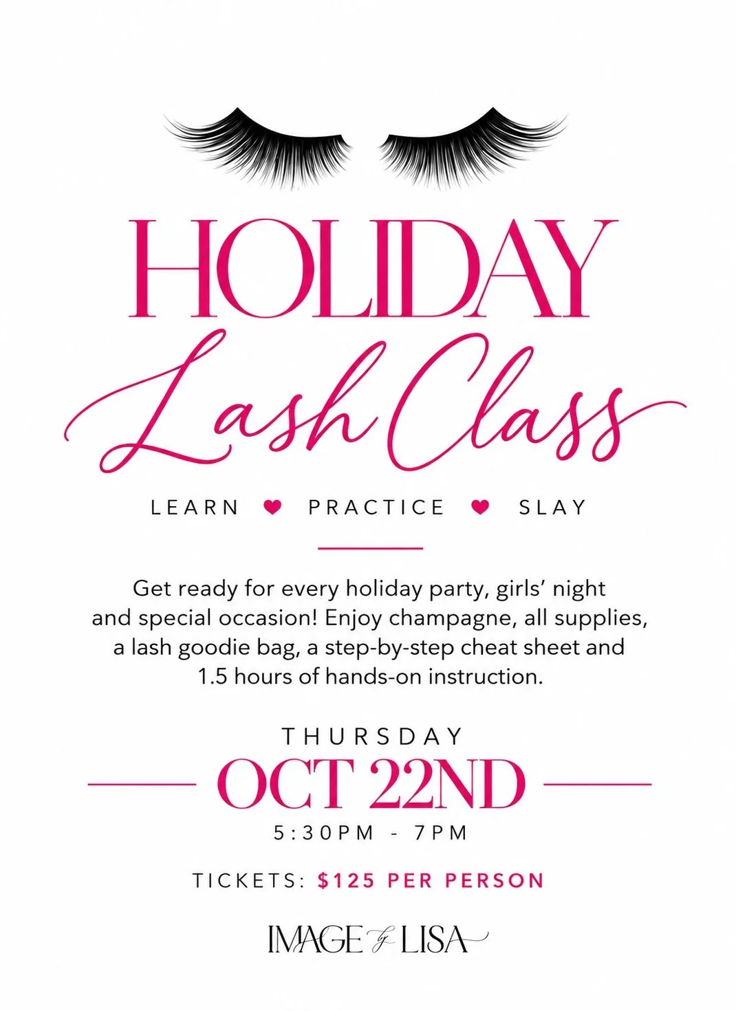 Lash Class at Image by Lisa 