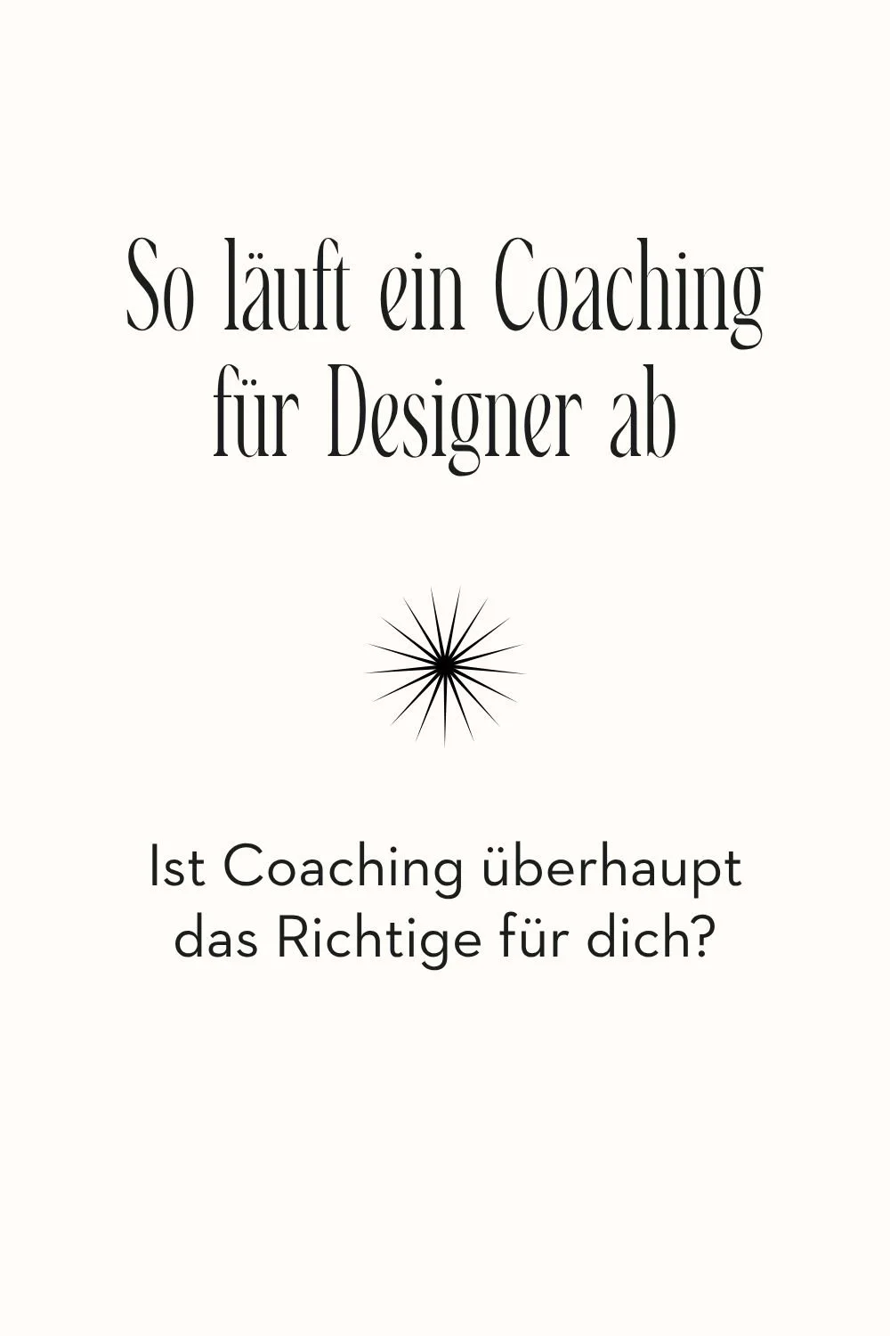 Ablauf eines Coachings für Designer