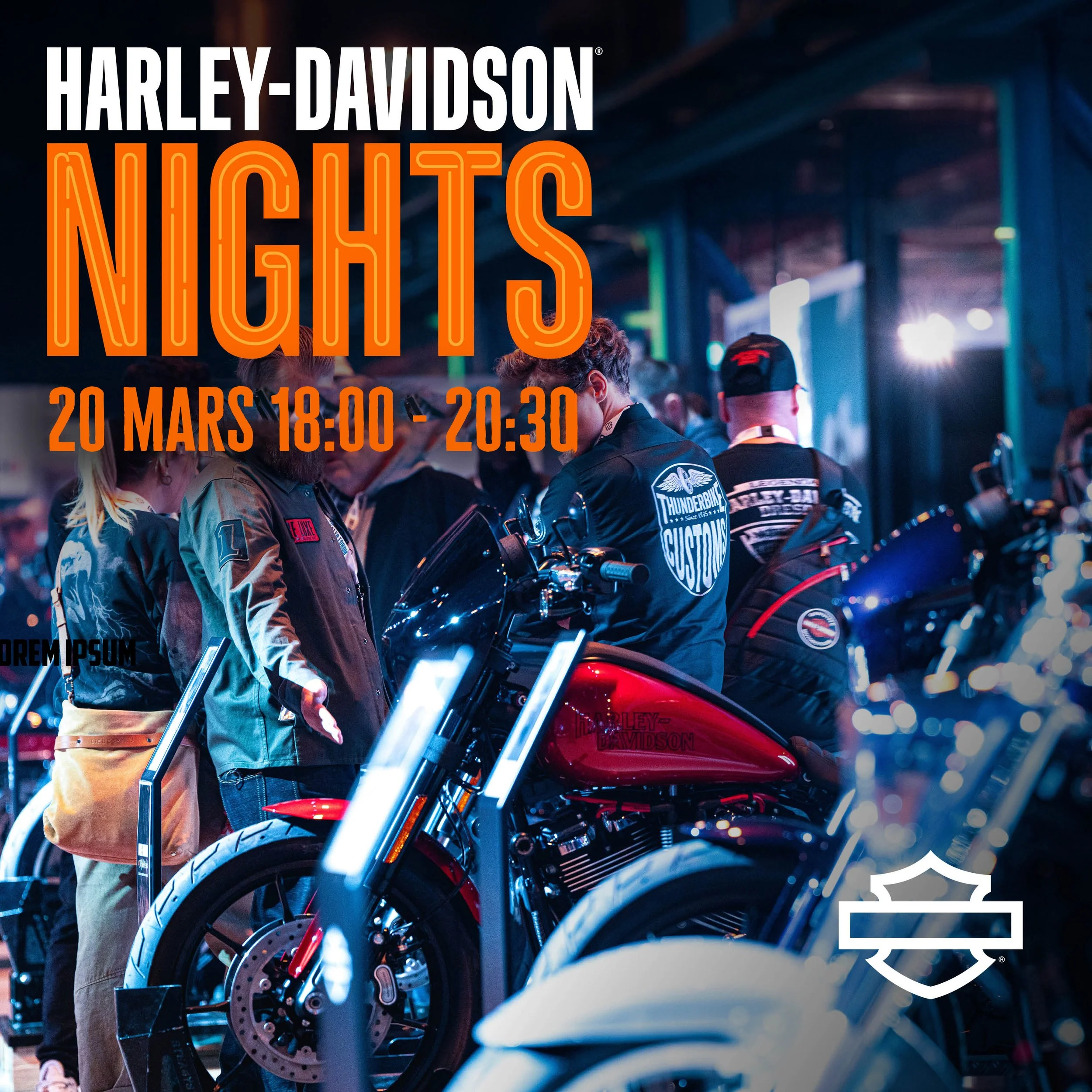 Harley Night i Sundsvall & Umeå 20 mars!
