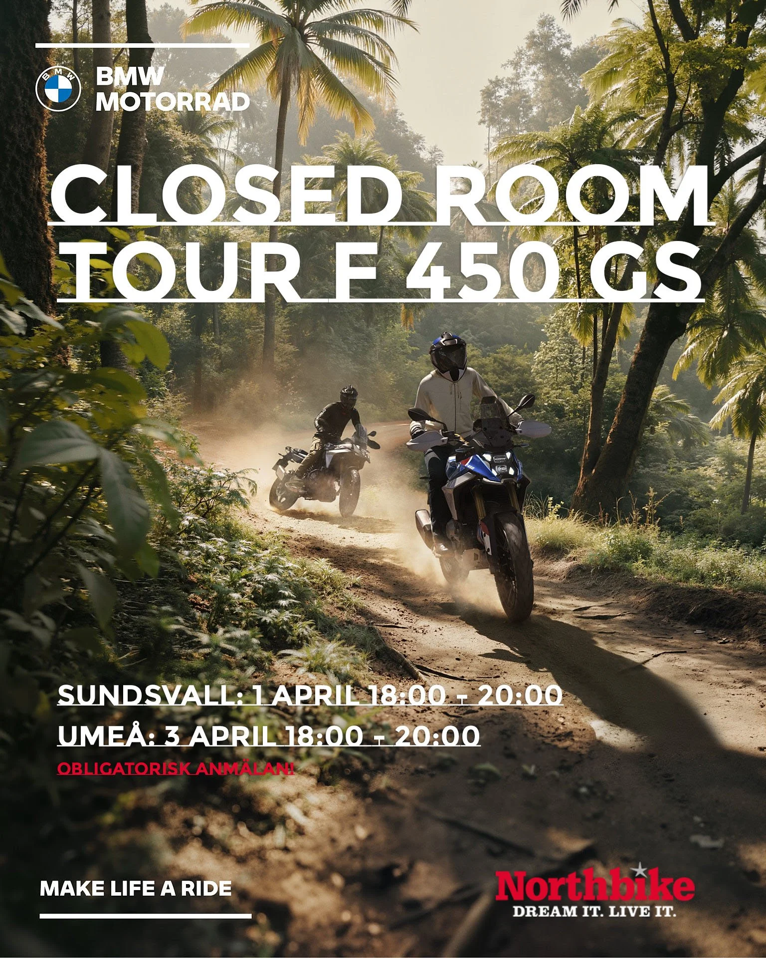 CLOSED ROOM TOUR F 450 GS Sundsvall & Umeå
