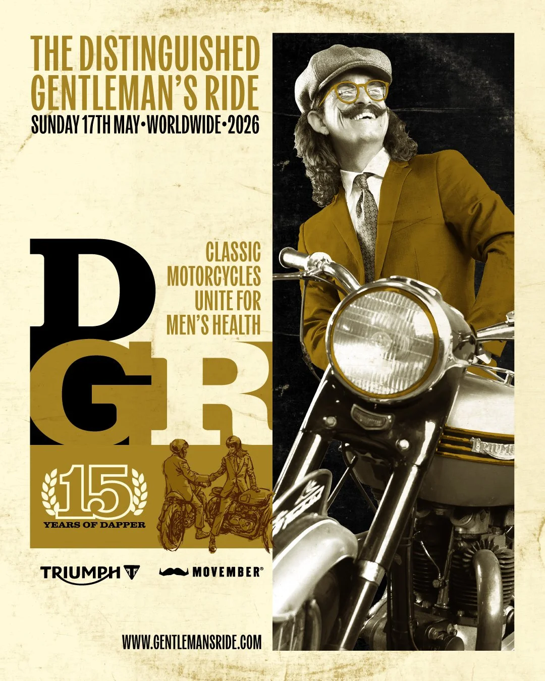 Häng med på DGR, Distinguished Gentlemans Ride 17 maj i både Sundsvall &amp; Umeå.
