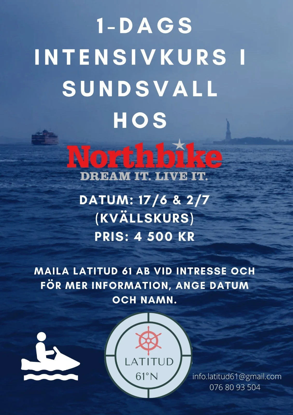 Förarbevis Vattenskoter i Sundsvall 