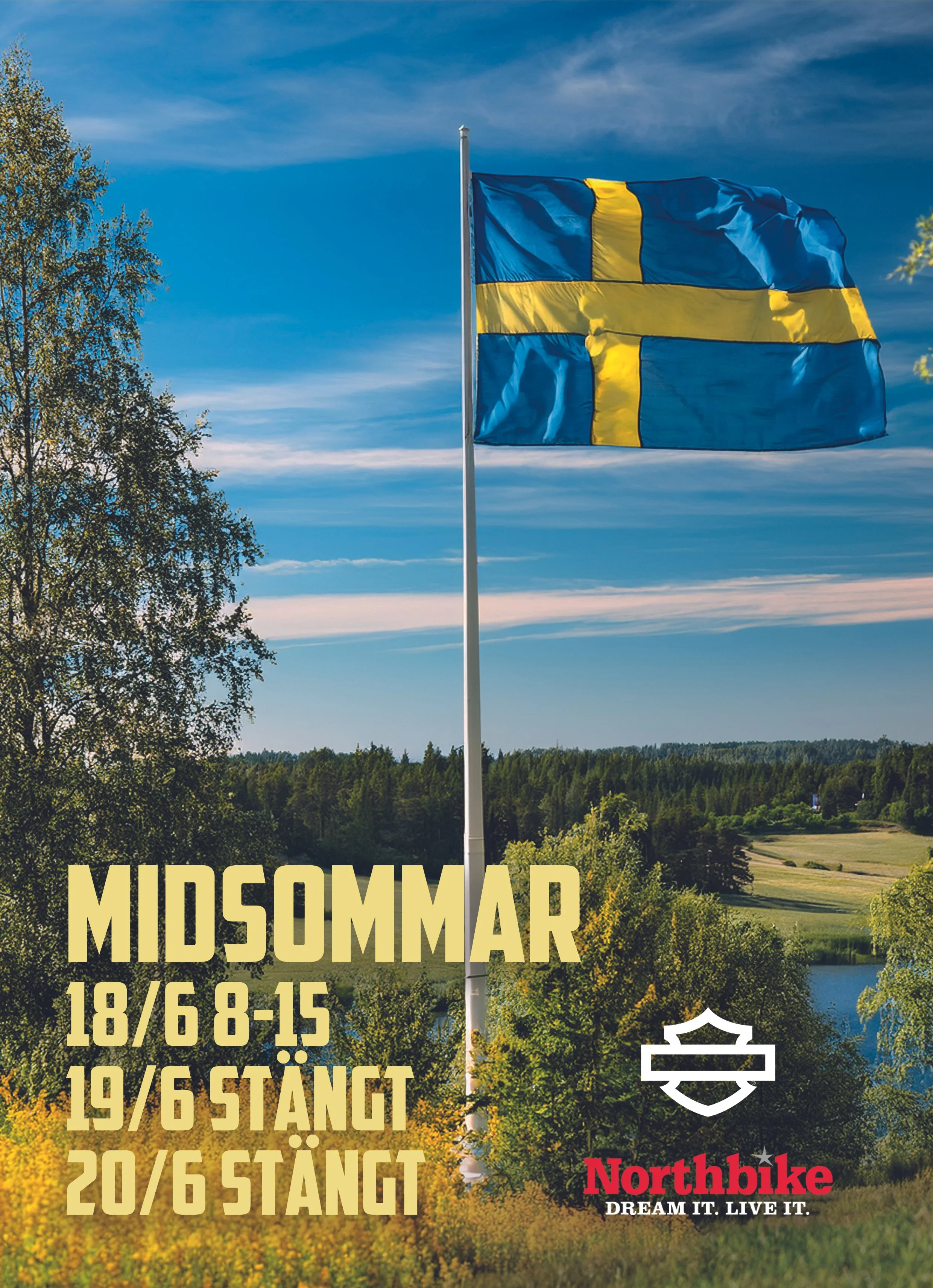 Midsommar ledigt!