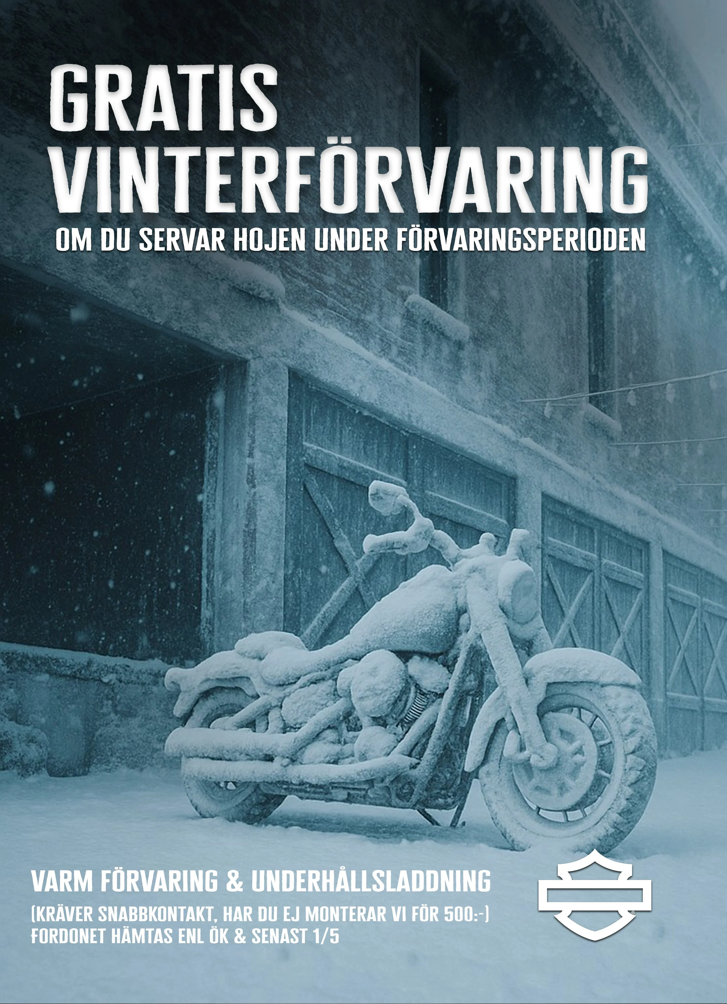 Gratis Vinterförvaring hos Harley-Davidson Sundsvall 