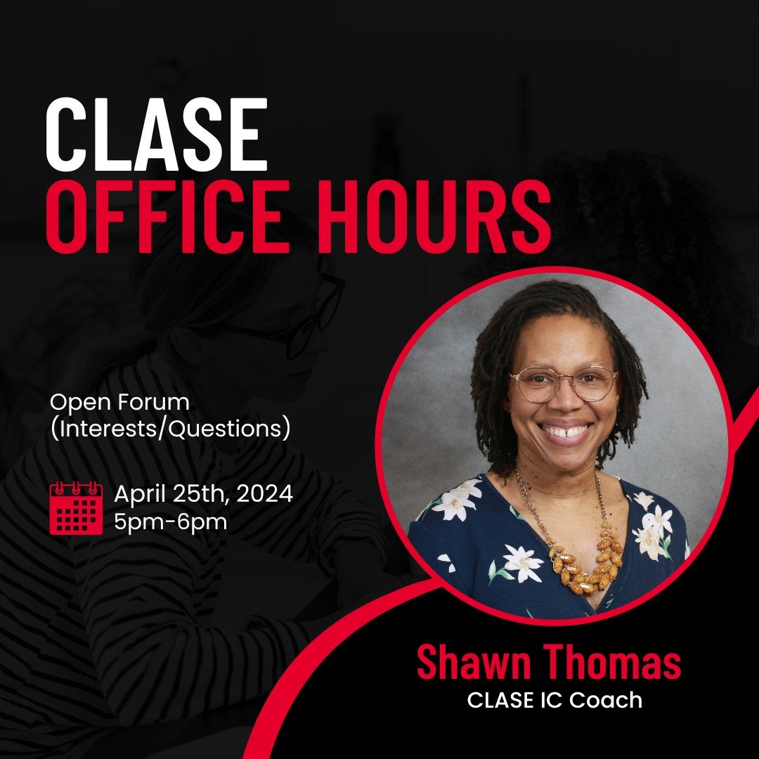 Join our IC Coach, Shawn Thomas, during office hours to delve into insightful conversations and have all your questions answered to start implementing instructional conversations in your classroom!

The link to join office hours can be found on the o