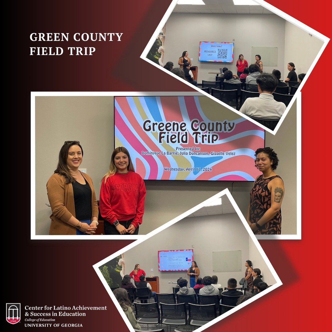 This Friday, we would love to highlight 3 of our Graduate Assistants, Julia Duncanson, Gisselle Velez, and Dominique LA Barrie as they gave a presentation to a group of students from Greene County on April 17th, 2024! 👏

Throughout their presentatio