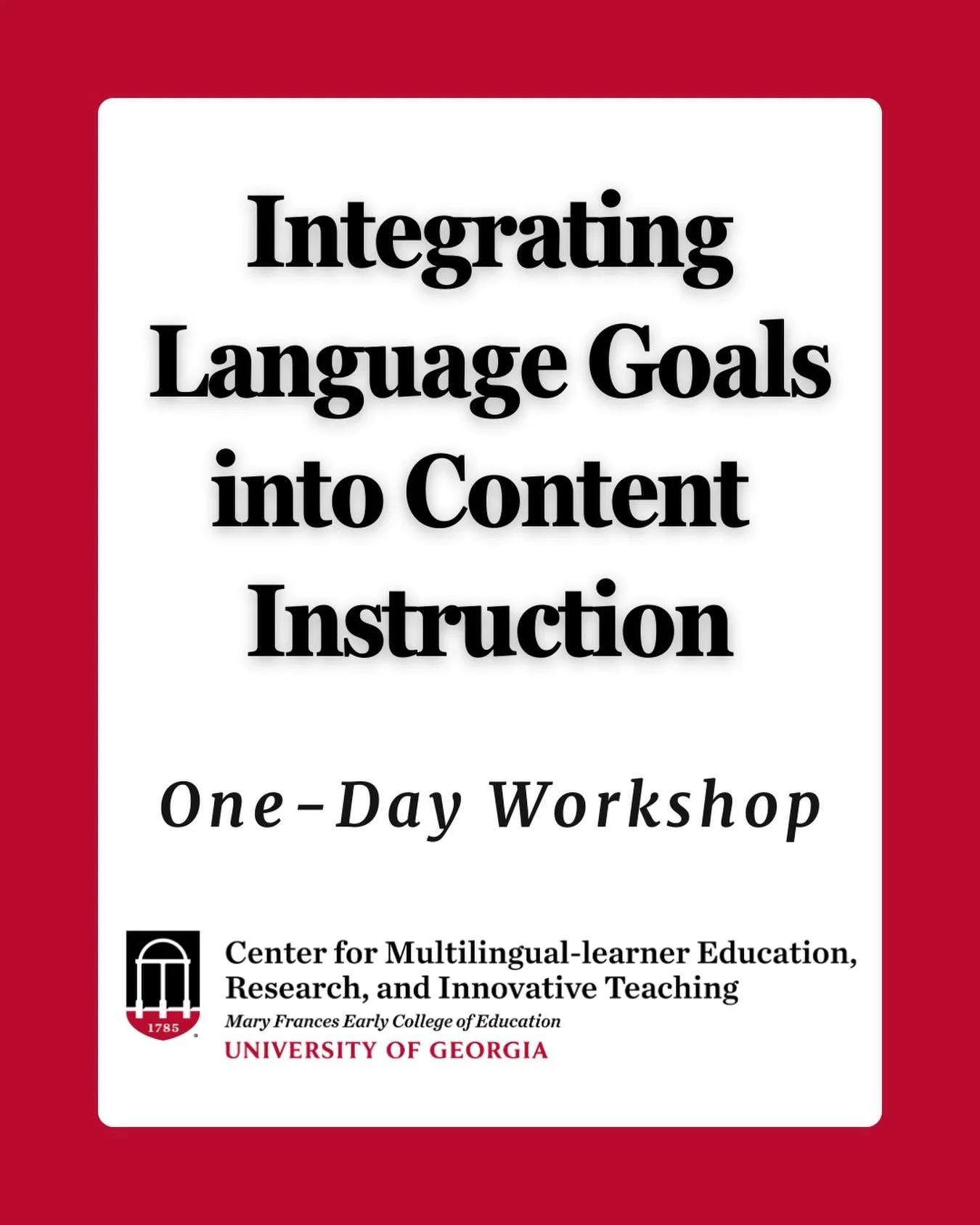 Join us on March 4th for an interactive one-day workshop that will introduce educators to the language &ldquo;functions&rdquo; embedded in disciplinary content standards. This interactive session moves beyond vocabulary lists and offers educators the