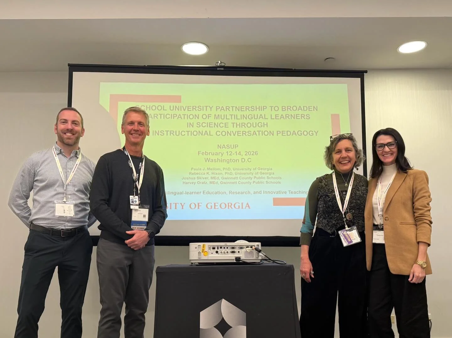Based on their current NSF grant work, Paula Mellom and Rebecca Hixon from MERIT, alongside their Meadowcreek High School colleagues from Gwinnett County Public Schools&mdash; Joshua Skiver (Assistant Principal) and Harvey Gratz (Instructional Coach)