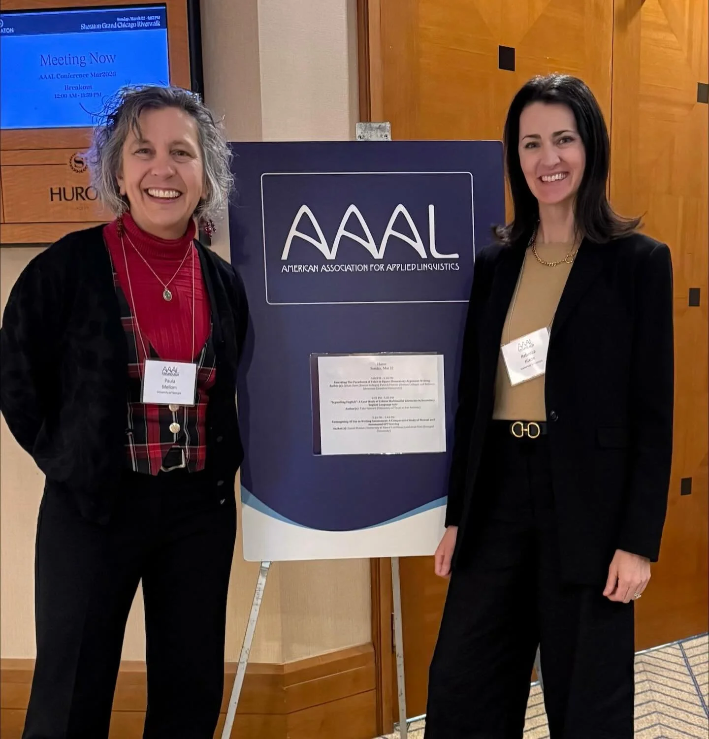 Dr. Paula Mellom and Dr. Rebecca Hixon presented at the American Association of Applied Linguistics (AAAL) Annual Conference in Chicago, Illinois last week sharing preliminary findings from their NSF grant titled: &ldquo;Broadening Participation amon