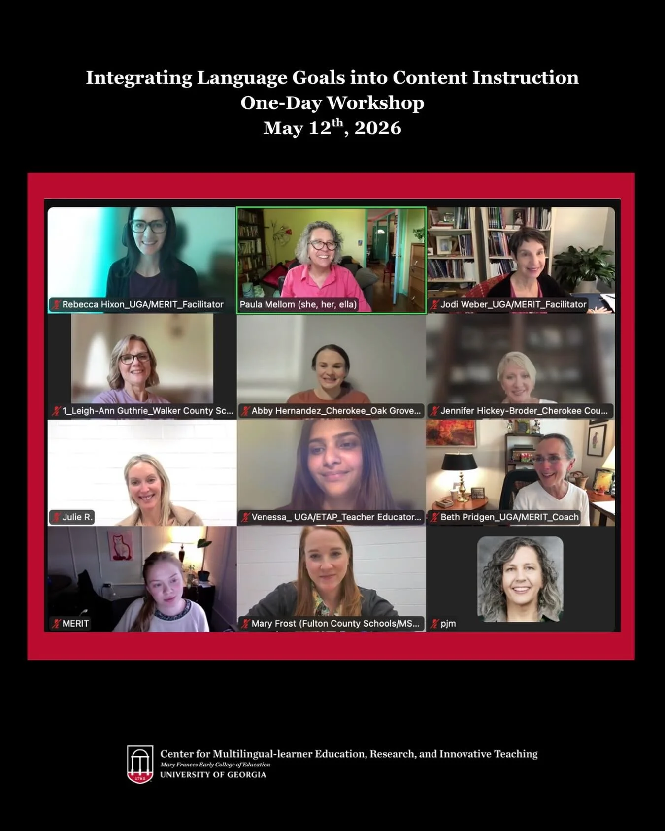 This month, participants from Gwinnett, Cherokee, Walker, and Fulton joined us for an engaging, interactive one-day workshop!
Our &ldquo;Integrating Language Goals into Content Instruction&rdquo; workshop moves beyond traditional vocabulary lists and