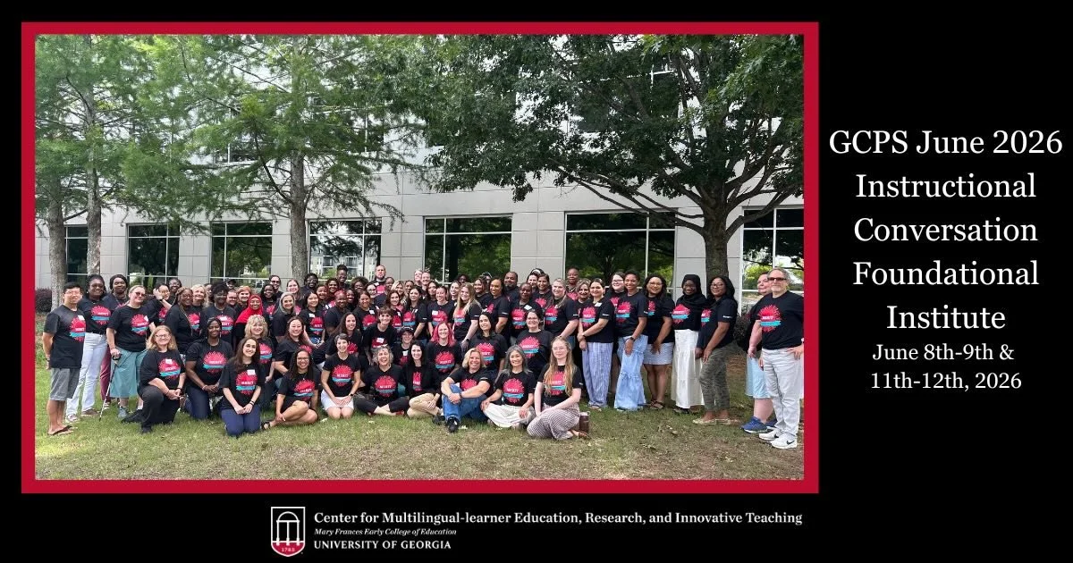 We are very grateful to all the participants from Gwinnett County who joined us this week for our Summer 2026 IC Foundational Institute where we spent about 30 hours together, virtually and in-person, learning about collaborative, conversation-based 