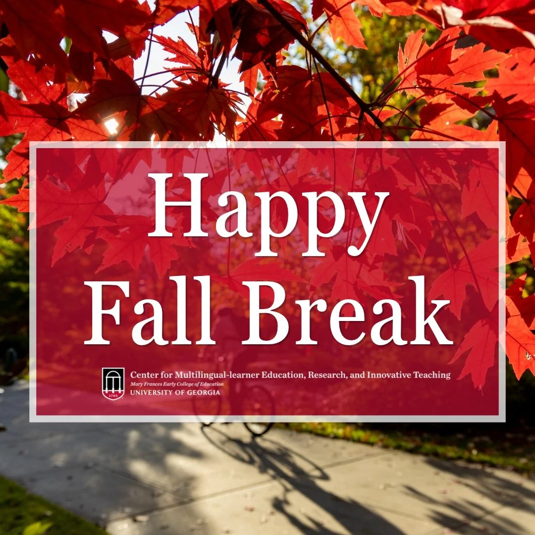 Hello UGA students! MERIT wishes you a happy, restful, and safe fall break. See you back soon Bulldogs! 🏈🍂❤️