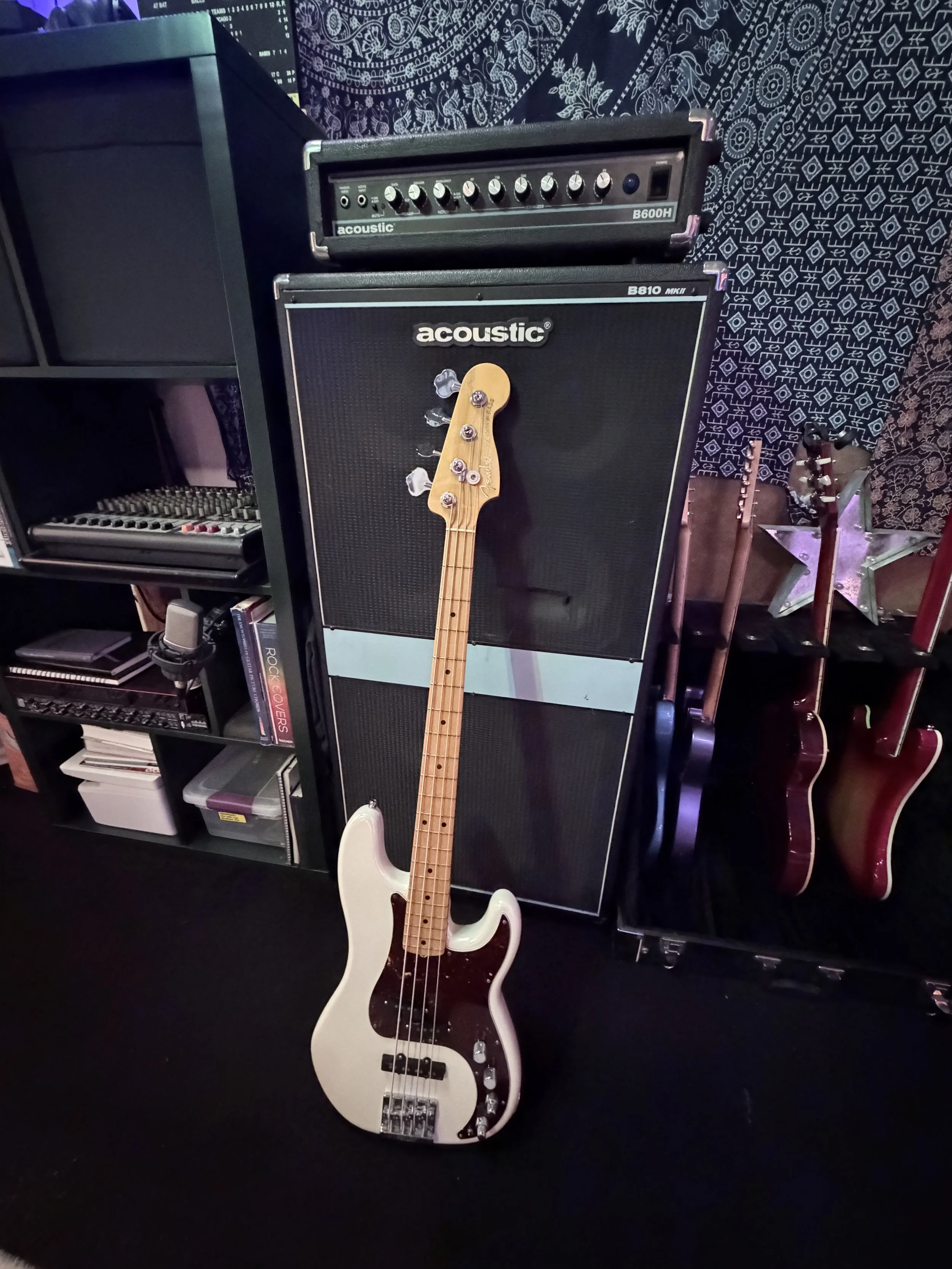 Fender American Pbass available. Other instruments on request.