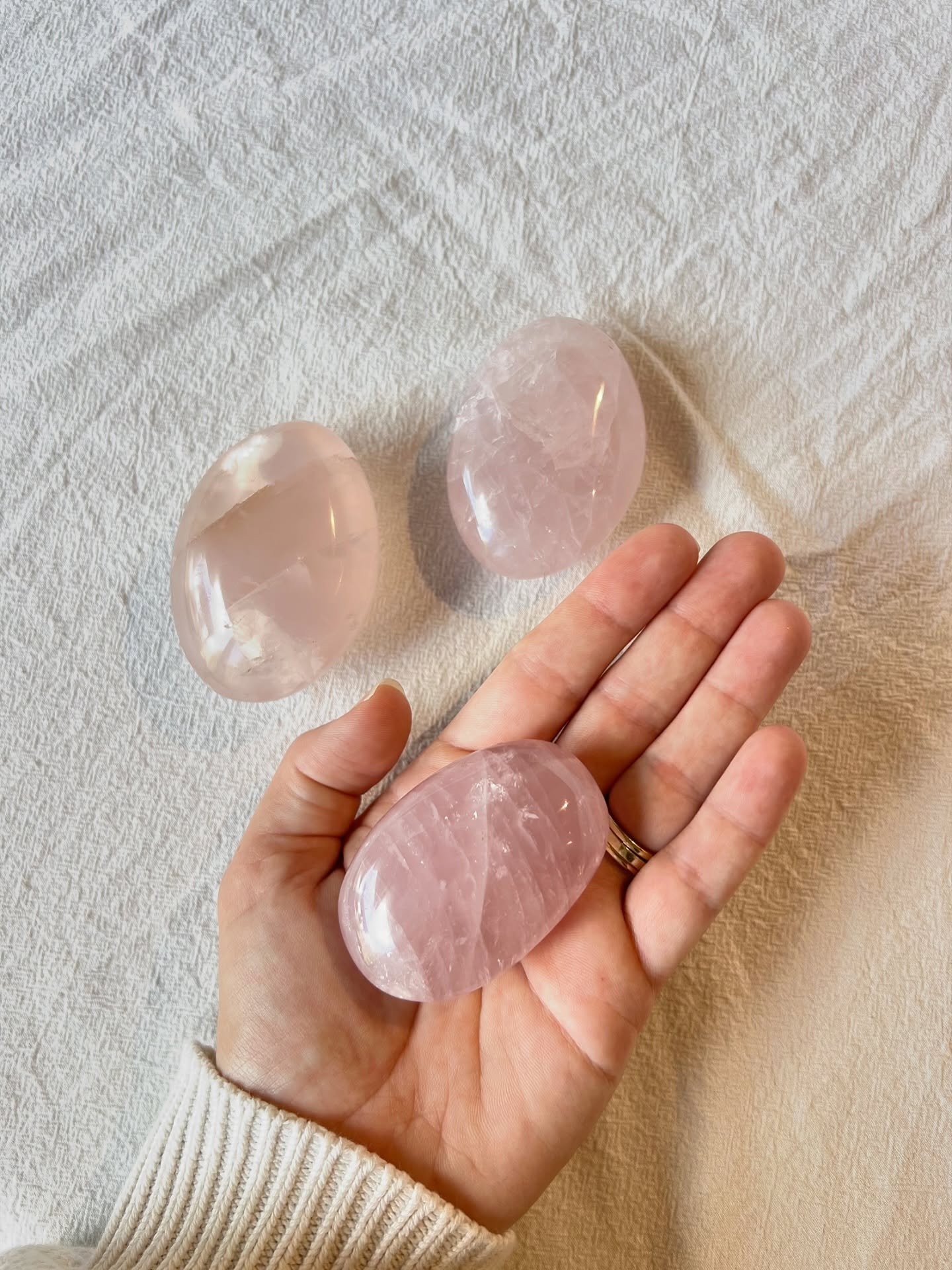 The Crystal Shop 🤍 I hand selected these pretty babes last year to have available for my in-person clients. Since closing the space (for now?), they&rsquo;ve been stored safely in my home. But that made my heart ache because these magical beauties d