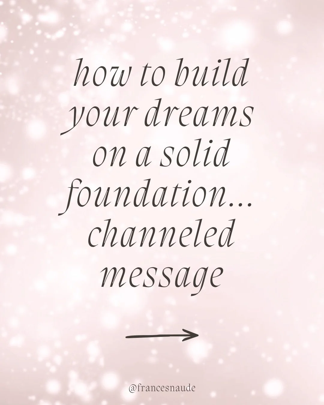 Your dream life can&rsquo;t be built on an expired version of yourself&hellip; tune in, establish who you are TODAY, and build from there 🫶🏼