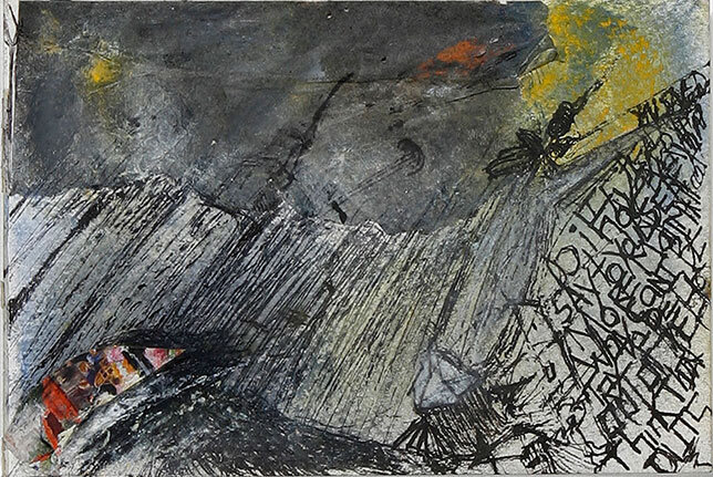 Untitled, Mixed Media Collage, 6″ x 4″