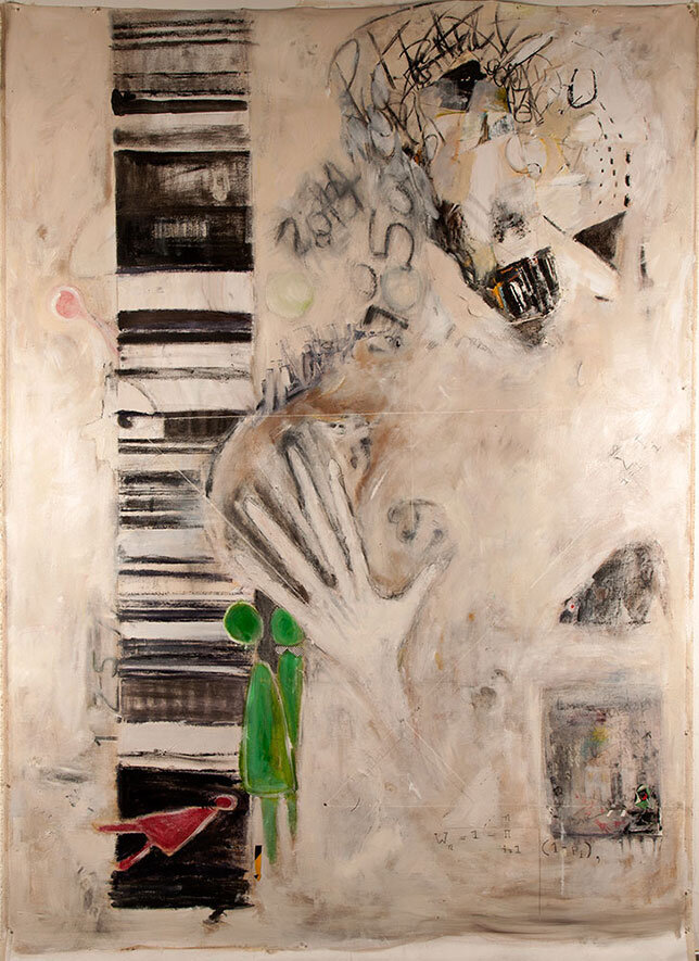 Susceptible, Oil on Primed Canvas, 76” x 100”